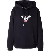 Roxy Sudadera 'Surf Stocked Brushed Art' rosa / negro / blanco