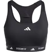 Adidas Sujetador deportivo 'TECHFIT' negro / blanco