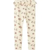 Lil´ Atelier Leggings 'NMFGavo' crema / verde oscuro / rosé