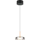 TRIO Lámpara colgante Celeste, LED, metal/vidrio, 1 foco, regulable