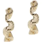 Otazu Squiggle Gold Hoops Talla: OS | Pendientes Outlet | Mujer | Amarillo