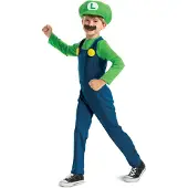 Super Mario Disfraz De Luigi Luxury Junior
