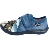 Beck Zapatillas de casa 'Spinosaurus' azul denim / antracita / piedra / blanco