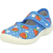 Beck Zapatillas de casa 'Erdbeere' azul claro / verde claro / rojo / blanco