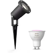 Philips Hue Pack: Foco Puled (negro) + Bombilla Gu10 Rgb