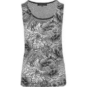 KOROSHI Top negro / blanco