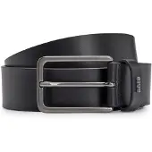 BOSS Cinturón 'Calis' negro / plata