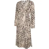 Mamalicious Vestido 'MLPali' beige / negro / blanco