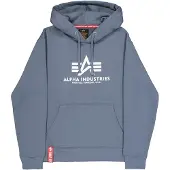 Alpha industries Sudadera gris oscuro / blanco
