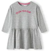MINOTI Vestido gris / rosa