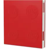 LEGO Cuaderno con Cierre y Bolígrafo de Gel (Rojo)