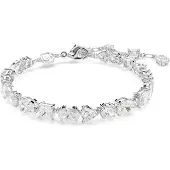 Swarovski Pulsera 'Mesmera' plata / transparente