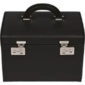 Windrose Beluga Joyero Piel natural 26.5 cm negro
