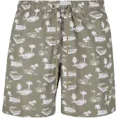 Urban Classics Bermudas oliva / blanco