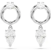 Swarovski Pendientes 'Mesmera' plata