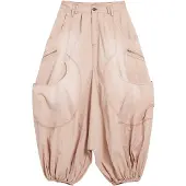 Desigual , Pantalón cargo fluido, Mujer, Algodon, Rojo, 42
