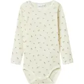 Name It Mini Pijama entero/body 'NMFWang' beige / oliva / blanco