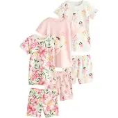 Next Pijama naranja / rosa / rosa / offwhite