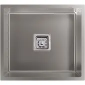 CATA CB 45-40 R10, lavabo de encimera, rectangular, acero inoxidable, acero inoxidable, 1 cuba, rectangular
