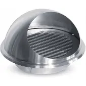 EDM Rejilla De Ventilación Empotrada En Copa Acero Inoxidable 125 Mm
