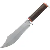 Condor Gray Pioneer Bowie Knife CTK3975-70HC, 1075, Leather, cuchillo de supervivencia