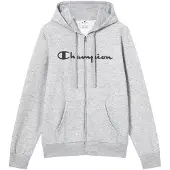 Champion Sudadera con cremallera gris / negro