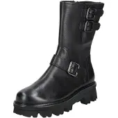 Paul green Botas 'Schnürstiefelette Damen 8162 016 Glattleder in schwarz' negro