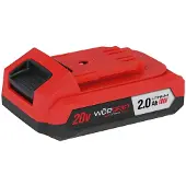Worgrip Batería para linterna , 2Ah, 20V, color rojo. Marca: Rot. Talla única