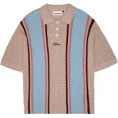 Prohibited Jersey 'Charlies' camelo / azul claro / chocolate / magenta
