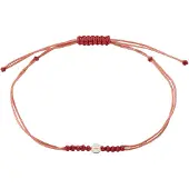 Pilgrim Pulsera 'Birthstones' rojo / blanco