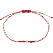Pilgrim Pulsera ' Birthstones ' rojo / blanco perla