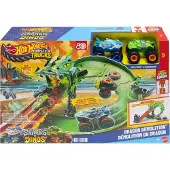 Hot Wheels Monster Trucks: Tiburones Vsdinos-destrucción Del Dragón