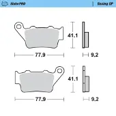 Moto-Master Pastillas De Freno Sinterizadas Benelli 093212