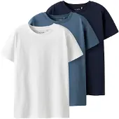 TWO SOON Camiseta azul / azul oscuro / blanco