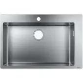 Hansgrohe Fregadero empotrable 660 S711-F660, acero inoxidable