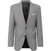 JOOP! Chaqueta saco gris moteado / blanco