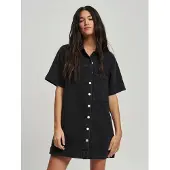 St MRLO Vestido 'DENIM SHIRT DRESS' negro