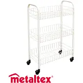 Metaltex Carrito Verdulería 3 Cestos 41x2x6 Cm