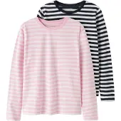 TWO SOON Camiseta azul noche / rosa / rosa claro / blanco