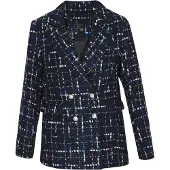 Faina Blazer azul / negro / blanco