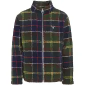 Barbour - Sudaderas - Tartan Fleece Zip Through Sweatshirt Classic Tartan - Talla L - Verde