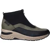 Rieker Botines verde claro / negro