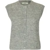 Selected Mezcla De Lana Chaleco De Punto Mujeres Gris M