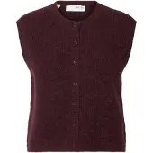 Selected Mezcla De Lana Chaleco De Punto Mujeres Violeta XS