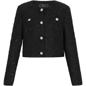 Faina Blazer 'Fashion Look' negro