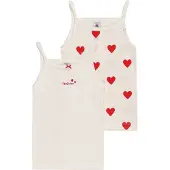 Petit Bateau Top rojo / blanco