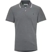 Casual Friday Camiseta 'Tristan' gris basalto / negro / blanco
