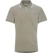 Casual Friday Camiseta 'Tristan' oliva / blanco