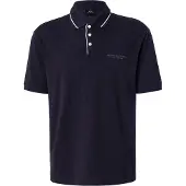 Armani Exchange para hombre. XM001557AF10363UB101 Polo Elástico marino (L), Casual, Algodón, Manga corta, outlet 202
