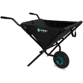 Vonroc Carretilla plegable de 50 litros| 30 kg. de capacidad de carga